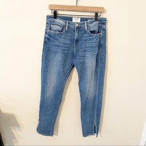 Frame Denim Le Boy Zip Ankle Jeans